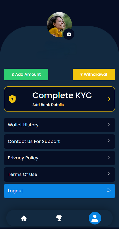 Deposit and Withdraw
